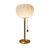 French retro fabric desktop lamp, modern and simple wabi-sabi style bedside lamp, study floor lamp, living room night lamp Item Picture